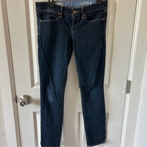 Gap Women’s 1969 Always Skinny Jeans, Size 29/8, dark wash 30” inseam